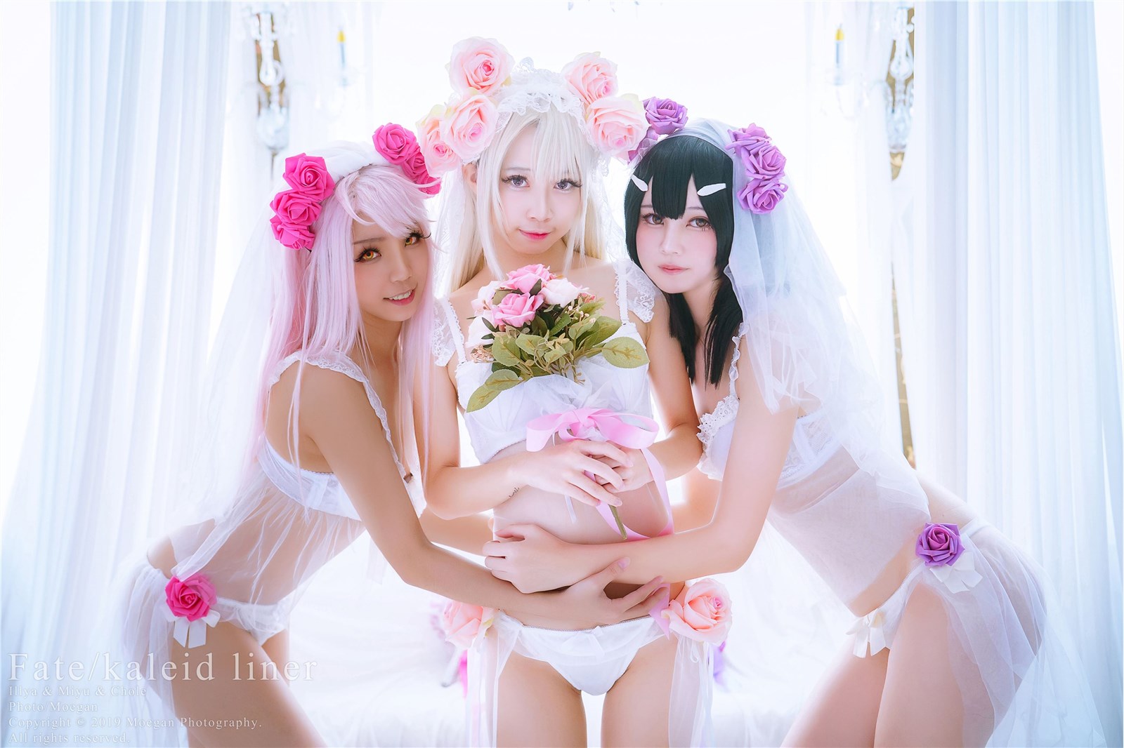 冲田凛花Rinka、铃铃Yakira、鬼姬Oni Hime Wedding Bikini ver. (Fate kaleid liner prisma☆伊莉雅)(11)